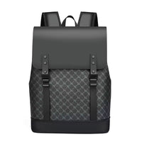 Aura Minimal Premium Laptop Backpack front view in black