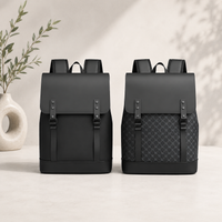 Aura Minimal Premium Laptop Backpack black pattern variant
