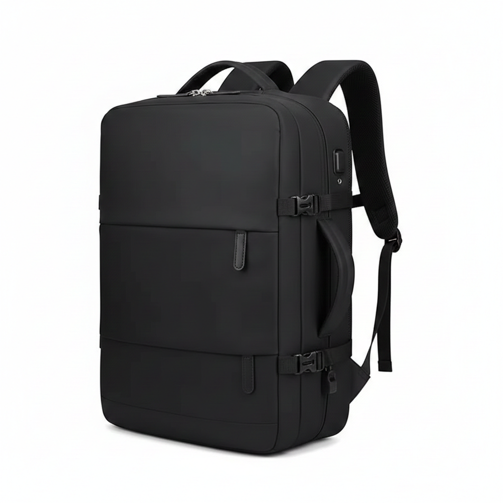 Matrix Tech Pack Business Laptop Backpack front view in black