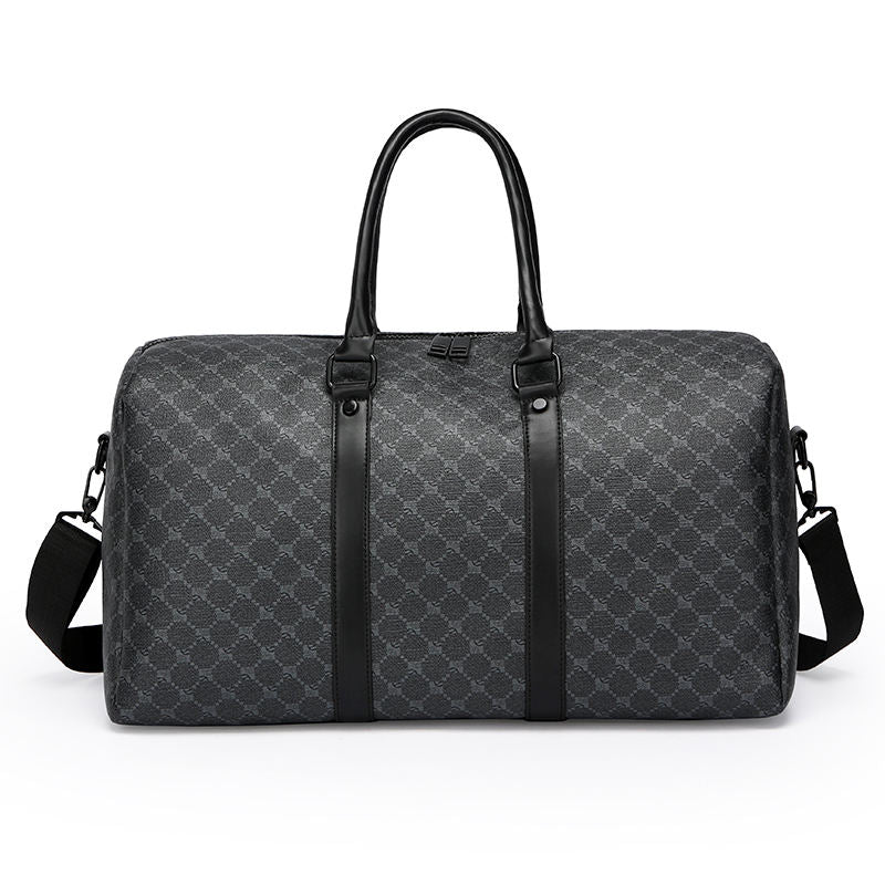 UrbanLux Premium PU Leather Travel Duffle Bag front view