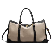 Voyage Weekender Travel Duffle Bag front view in black